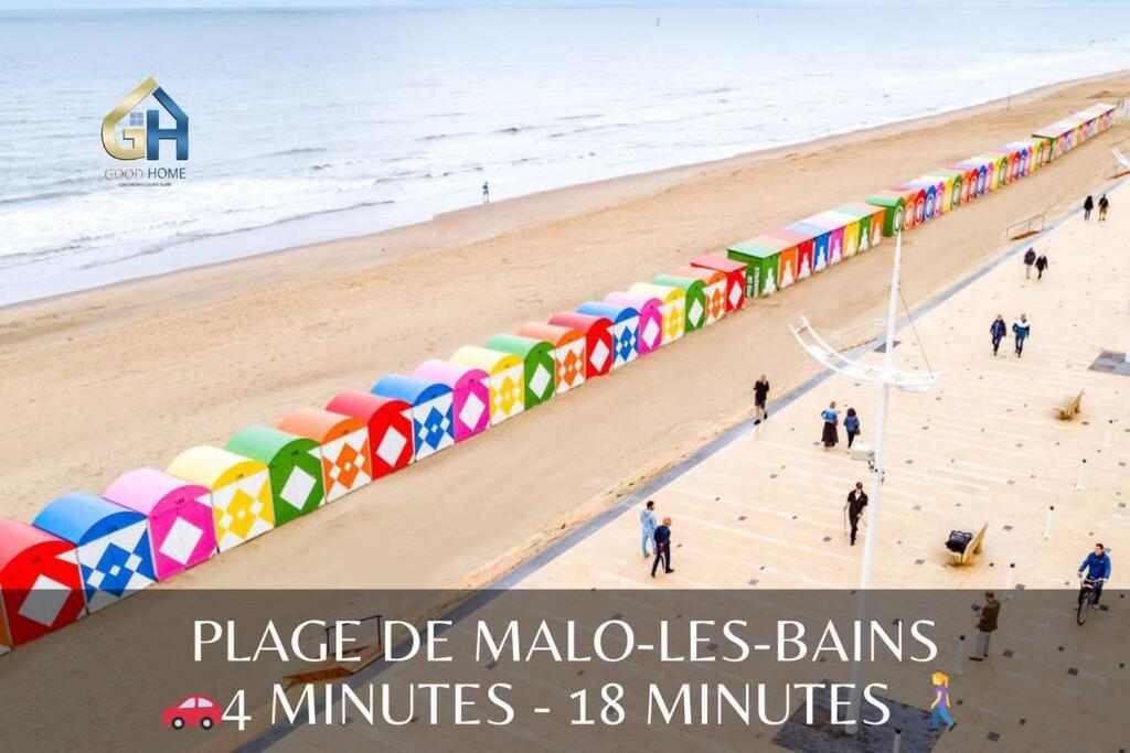 *Le Duplex De Ronsard*Plage Et Centre-Ville Dunkirk Bagian luar foto
